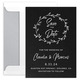 Wreath on Shimmer Save the Date Cards Image 14 of 14